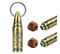 LIHTUN Portable Cigar Punch Cutter - Twist-Out Cigar Punch with 2 Sizes, Clockwise Switch Between Large and Small Punch Holes, Precision Cutting for Various Cigars (Bronze)