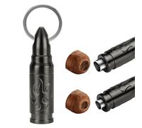 LIHTUN Portable Cigar Punch Cutter - Twist-Out Cigar Punch with 2 Sizes, Clockwise Switch Between Large and Small Punch Holes, Precision Cutting for Various Cigars (Gunmetal)