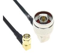 LIHUA SMA Male Right Angle to N Male 90 Degree RG58 Coaxial Cable Antenn W/i/Fi Brass 50ohm 20CM 30CM 50CM 72CM 1M 2M 4M(100CM)