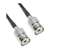 LIHUA UHF SO-239 Female to UHF SO239 Female Connector Compatible with The Car Mobile ra/dio an/Tenna RG58 Coax Cable 1/2/3/5/10/15/20/30m(1.5M)