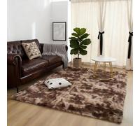 LIHUANE Indoor Shaggy Area Carpets 250 x 250 cm Extra Large Rectangular Size Shaggy Rug Carpets for Girls Boys Kids for Kids Room Nursery Dorm Classroom, Brown