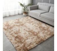 LIHUANE Non Shedding Bedside Rug 200 x 410 cm Extra Large Rectangular Size Super Soft Fluffy Modern Bedroom Rug Non Shedding Easy to Clean for Bedroom Dormitory Home Decorative, Light beige