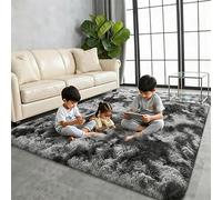 LIHUANE Plush Carpets Fluffy Shaggy Rug 80 x 340 cm Fluffy Area Rug Ultra Soft Fuzzy Modern Floor Carpets Mat for Girls Boys Kids for Bedroom Dormitory Home Decorative, Dark Grey