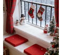 LIHUANE Seat Cushions 100 x 110 cm Non-Slip Seat Pad Bench Cushion Outdoor High Density Memory Foam for Garden, Balcony, Terrace and Pallet Furniture, Red Wine