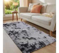 LIHUANE Shaggy Soft and Elegant Carpets 85 x 170 cm Easy to Clean Non Shedding Modern Super Soft Thick Pile Washable Anti Slip for Kitchen Dining, Hallway, Office, Dark Grey