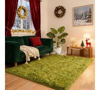 LIHUANE Super Soft Non Slip Rug 400 x 400 cm Extra Large Small Medium Rectangular Size Fluffy Shag Area Rug for Girls Boys Kids for Kids Room Nursery Dorm Classroom, Green