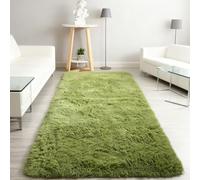 LIHUANE Super Soft Non Slip Rug 80 x 200 cm Machine Washable Modern Floor Carpets Mat Beside Rugs Non Shedding Easy to Clean for Kitchen Dining, Hallway, Office, Green