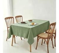 LIHUANE Table Cloth Wipe Clean 105 x 205 cm Wipeable Water Resistant Wipe Clean Tablecloth Washable Polyester for Rectangle Tables, Green