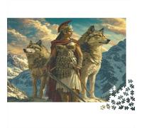 lihuogongsio Athena Jigsaw Puzzles 1000 Pieces Goddess Athena Challenge Jigsaw Puzzle for Adults Brain Teaser Puzzle Home Decoration Puzzle Multi Colour DIY Toys 1000pcs (75x50cm)
