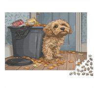 lihuogongsio Cavapoo Jigsaw Puzzles for Adults 300 Pieces Cavoodle Impossible Puzzle Brain Teaser Difficult Educational Games Relax Puzzles Games Premium 300pcs (40x28cm)