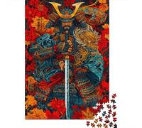 lihuogongsio Japanese Samurai Jigsaw Puzzles for Adults 1000 Pieces Japanese Tattoo Impossible Puzzle Brain Teaser Difficult Educational Games Relax Puzzles Games Premium 1000pcs (75x50cm)
