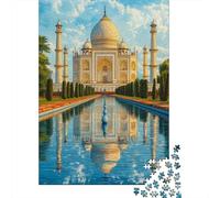 Lihuogongsio Taj Mahal Jigsaw Puzzle 500pcs (52x38cm) India Home Decoration Educational Game Premium Puzzle DIY Toys Gift