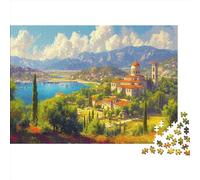 lihuogongsio Veselovka 1000 Piece Jigsaw Puzzles Home Decoration Russian Landscape Puzzle Multi Colour Impossible Puzzles Games Gift Brain Teaser Puzzle Educational Games 1000pcs (75x50cm)