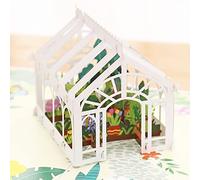 Liif Mother's Day Greenhouse 3D Greeting Pop Up Card For All Occasions, Mother's Day, Father's Day, Anniversary, Thinking Of You, Get Well, Birthday Card for Her, Mom, Wife, Women, Sister