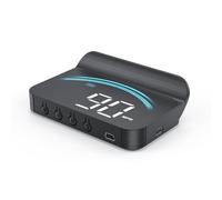 Liiiyuan M11 Heads up Display Windshield Projector, OBD2/GPS Speedometer MPH with Speed, 3.5 inch CAR HUD Overspeed Warning, Display Water Temperature, Display Distance
