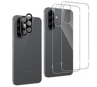 LiiLaa Back Screen Protector for Samsung Galaxy A56 5G for Tempered Glass, Pack of 2 9H Hardness Tempered Glass Protective Film and 2 Camera Protection, HD Clear Anti-Scratch Protective Glass