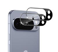 Liilaa Camera Film for Google Pixel 10 Pro XL, Tempered Glass Camera Lens Protection, Anti-Scratch, 9H Hardness, 2 Pieces Rear Camera Protective Glass, Black