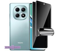 LiiLaa Hydrogel Privacy Screen for Xiaomi Redmi Note 15 5G with Positioning Aid, Pack of 2 Anti Spy Soft TPU Screen Protector, Fingerprints Unlock Privacy Film, Flexible Privacy Screen Film