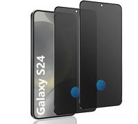 LiiLaa Matt Privacy Screen for Samsung Galaxy S24/S25 5G with Fingerprint Detection, Pack of 2 Matte Anti Spy Privacy Screen Protector, Anti-Fingerprint Anti-Glare Privacy Screen Protector