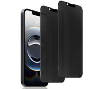 LiiLaa Matte Privacy Screen for iPhone 16e/13/13 Pro/14 6.1 Inch for Tempered Glass with Fingerprint Detection, Pack of 2 Matte Anti Spy Privacy Screen Protector, Anti-Fingerprint Anti-Reflective
