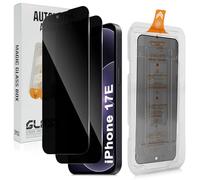 LiiLaa Privacy Screen for iPhone 17E/16E, Car Installation, Fingerprint Compatible, Full Screen, Anti Spy Privacy Film, Anti-Fingerprint 0 Bubbles Privacy Screen, Pack of 2