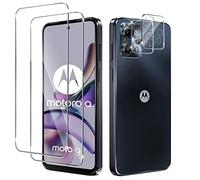 Liilaa Screen Protector for Motorola Moto G13 / G23 for Tempered Glass, Pack of 2 Tempered Glass Screen Protector with 2 Camera Protection, 9H Tempered Glass Screen Protector Ultra Clear Protective