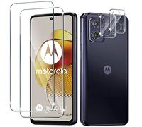 Liilaa Screen Protector for Motorola Moto G73 5G for Tempered Glass, Pack of 2 Tempered Glass Screen Protector with 2 Camera Protection, 9H Tempered Glass Screen Protector Ultra Clear Protective Glass