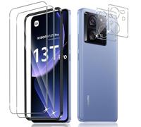 Liilaa Screen Protector for Xiaomi Mi 13T / 13T Pro for Tempered Glass, Pack of 2 Tempered Glass Screen Protectors with 2 Camera Protection, with Positioning Aid, 9H Hardness, Bubble-Free, Ultra Clear