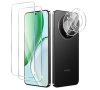 LiiLaa Tempered Glass Screen Protector for Honor Magic 8 Lite, Pack of 2 + 2 Screen Protector and Camera Protection, Ultra Clear Screen Protector 9H Hardness Tempered Glass Shockproof