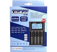 LiitoKala LII-M4 4-Bay 18650 Battery Charger, Universal Battery Charger,Test Battery Capacity,LCD Display Fast Charging for 3.7V 26650 18650 18350 20650 14500 18500 1.2V AA AAA C SC Size Batteries