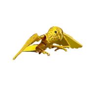 Liiusgelad 3D Printed Decorative Parrot - mini 3D Printed Animals & Toys for Home Office Deco, Festival Gifts & Executive Desk Toys for Autism/ADHD（Golden）