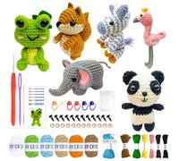 liiyiela 6 Pieces Crochet Kit for Beginners, Knitting Starter Pack for Adults and Kids, Great Gift for Crochet Lovers Birthday Gift, Great for a Special Day