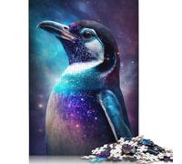 LiJianXXO Penguin 1000 Piece Wooden Jigsaw Puzzle, Scenic Style, 38x26cm, 1000 Pieces, 1 Set, 1kg, Ages 12+