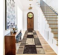 LIJIAO Large Runner Rug for Hallways 50 x 110 cm Stain-Resistant - Absorbent Carpet Runner for Hallways, Kitchen With Non-Slip Back for Entryway Laundry Room, C