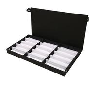 Lijiaxiuyc-101 Glasses Display Stand 15 Slots Sunglasses Organizer Tray Stylish Eyewear Holder Jewelry Eyeglass Storage Case Glasses Display Box for Desktop Drawers