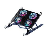 Lijiaxiuyc-101 Laptop Cooler Base Stand Portable Foldable Laptop Stand Height Adjustable with 4 Fans Computer Stand