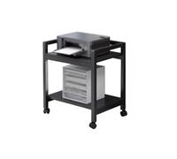 Lijiaxiuyc-101 Multi Functional Printer Double Layer Storage Rack In the Office Thickened Movable Under The Table With Wheels Rolling Printer Stand(Medium)