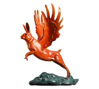 Lijiaxiuyc-101 Table Decorations All Copper Rabbit Ornaments Living Room Creative Crafts Office Zodiac Decoration Desktop Decor