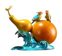Lijiaxiuyc-101 Table Decorations Color Copper Gourd Entrance Ornaments Living Room Fortunate Double Happiness Crafts Decorative Artwork Desktop Decor