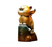 Lijiaxiuyc-101 Table Decorations Copper Tiger Ornaments Ornaments Living Room as Tiger Crafts Tiger Auspicious Objects Desktop Decor