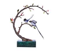 Lijiaxiuyc-101 Table Decorations Full Copper Entrance Ornament Double Happiness Pure Copper Crafts Home Accessories Magpie Living Room Desktop Ornaments Desktop Decor