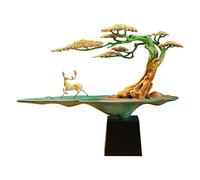 Lijiaxiuyc-101 Table Decorations Full Copper Welcome Pine Ornament Living Room Entrance Zen Crafts Decorative Art Sculpture Desktop Decor
