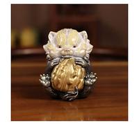 Lijiaxiuyc-101 Table Decorations Happy Family Copper Crafts Entryway Ornaments Cartoon Badger Copper Sculpture Desktop Decorations Desktop Decor(Gris)