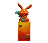 Lijiaxiuyc-101 Table Decorations Year of the Rabbit Auspicious Object Full Copper Rabbit Entrance Ornament Living Room Zodiac Crafts Desktop Decor