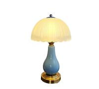 Lijiaxiuyc-101 Table lamp Ceramic Table Lamp Vintage Bedroom Bedside Lamp Decorative Table Lamp Simple Modern Dimmable Plug-In Version Reading lamp