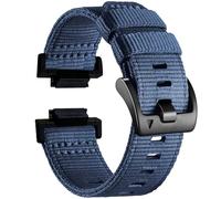 Lijinlan Nylon Band Fit for Casio G-Shock Watch Model GA-110 / DW-5600 / GWM-5610 / DWE-5600/ GW-B5600 / GM-5600 / GMW-B5000 / DW-5305 / DW-6900, Sport Replacement Strap for Gshock, DarkBlue, M