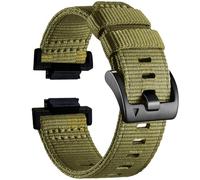 Lijinlan Nylon Band Fit for Casio G-Shock Watch Model GA-110 / DW-5600 / GWM-5610 / DWE-5600/ GW-B5600 / GM-5600 / GMW-B5000 / DW-5305 / DW-6900, Sport Replacement Strap for Gshock, Green, M