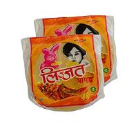 Lijjat Flavour Papad | Green Chilli Papad | Crispy and Delicious | Quick and Easy to Prepare Appetizer Or Snack | Indian Origin | 200g (Pack of 2)