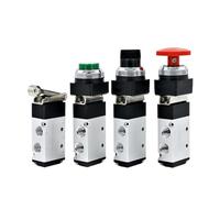 LIJKCCVEB 1 Pcs Mechanical Valve Manual Valve Cylinder Control Valve Roller Pneumatic Switch MSV86522 2-bit 5-Way(MSV86522-EB,8mm joint)
