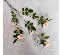 LIJUCAI 25.6 Inch Vintage Dream Rose Bouquet Artificial Flower for Wedding Bridal Decor Home Living Room Floral Arrangement Prop(Pink)
